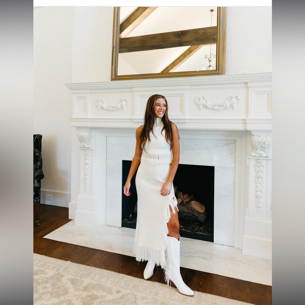 Fringy With It Set - Ivory Triple Threads - image 1